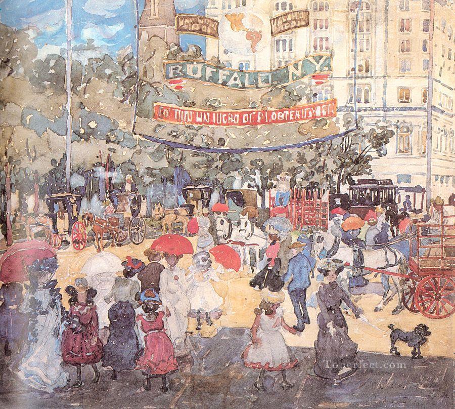 Madison Square Maurice Prendergast watercolor Oil Paintings